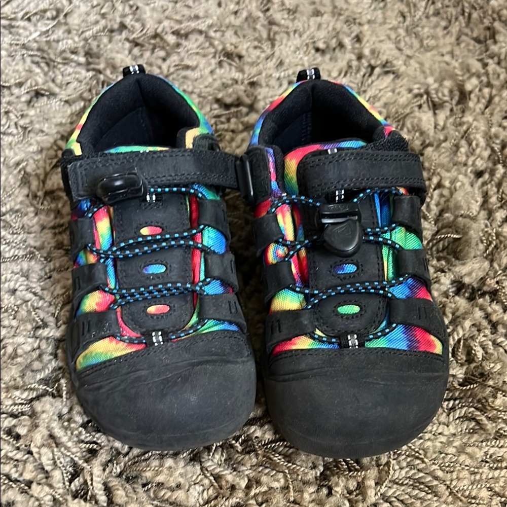 Keen Kids Rainbow Multicolor and Black Sneakers